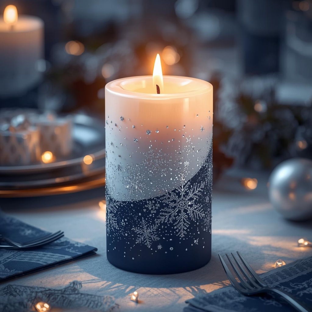 紺色ベースクリスマスのClipArt