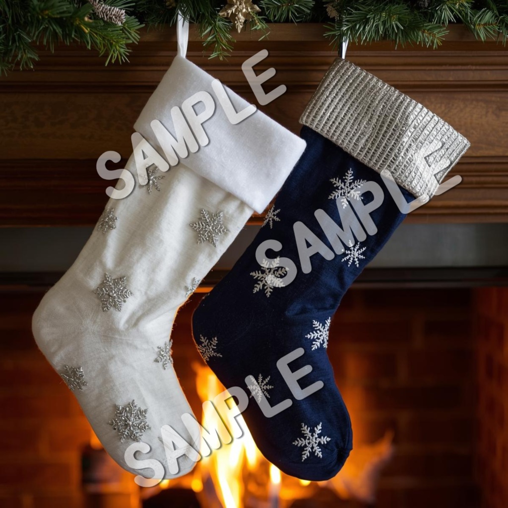 紺色ベースクリスマスのClipArt