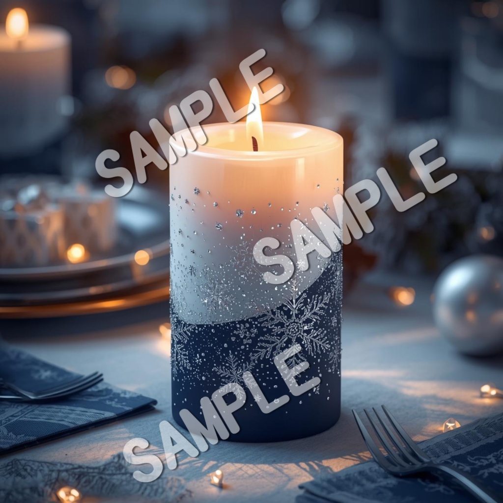 紺色ベースクリスマスのClipArt