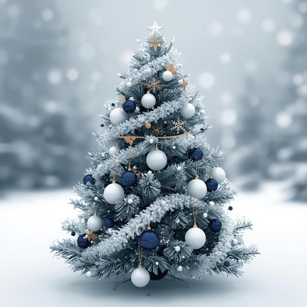 紺色ベースクリスマスのClipArt