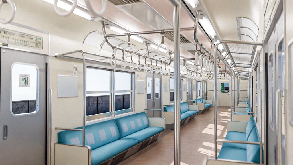 日本の電車 常磐線 JNR JR 203号車 / Rigged Japanese Train Joban Line JNR JR 203