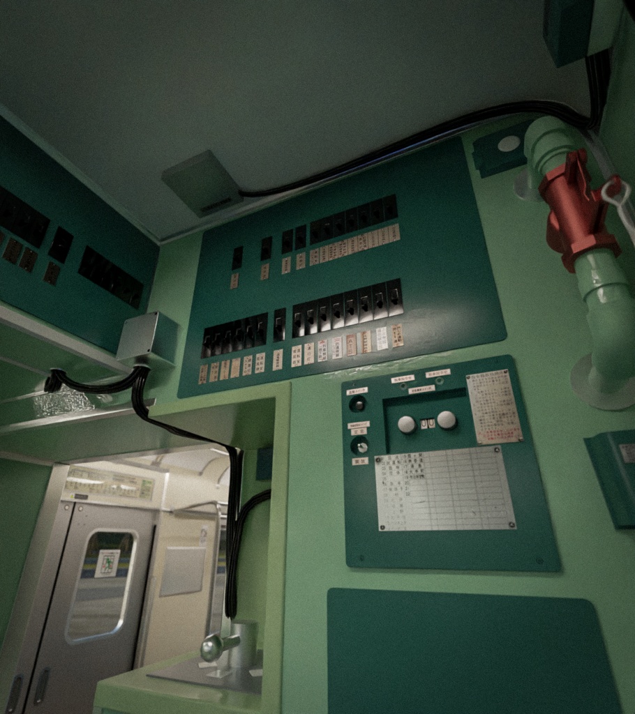 日本の電車 常磐線 JNR JR 203号車 / Rigged Japanese Train Joban Line JNR JR 203