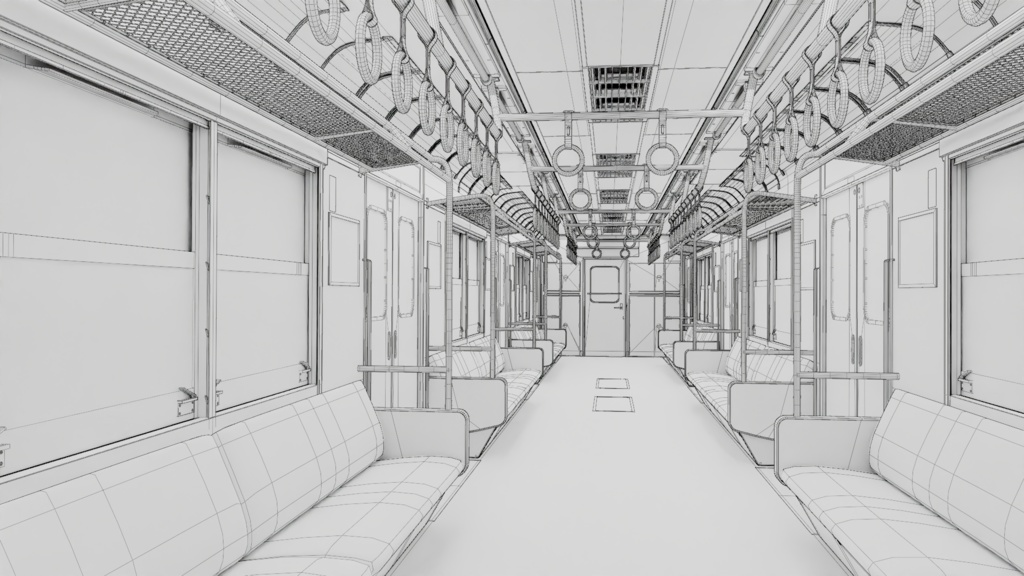 日本の電車 常磐線 JNR JR 203号車 / Rigged Japanese Train Joban Line JNR JR 203