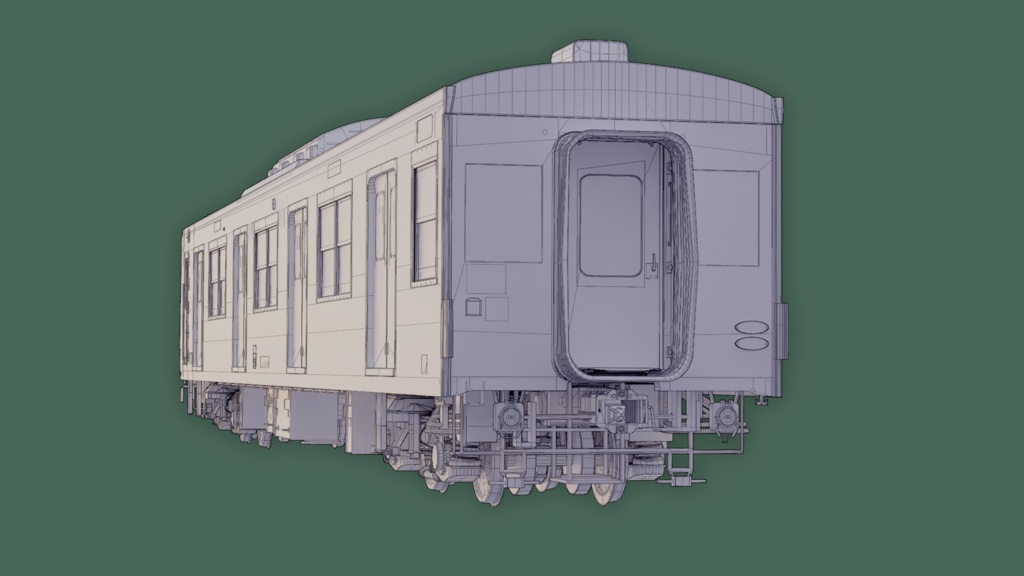 日本の電車 常磐線 JNR JR 203号車 / Rigged Japanese Train Joban Line JNR JR 203