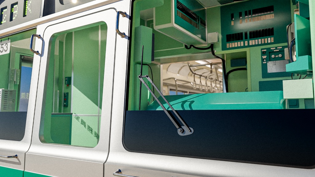 日本の電車 常磐線 JNR JR 203号車 / Rigged Japanese Train Joban Line JNR JR 203