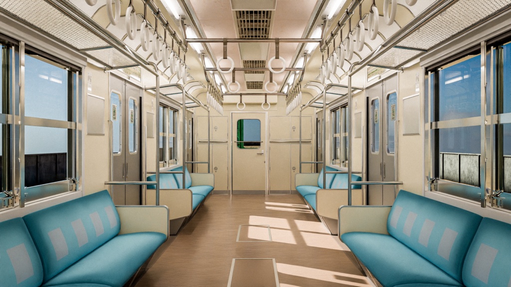 日本の電車 常磐線 JNR JR 203号車 / Rigged Japanese Train Joban Line JNR JR 203