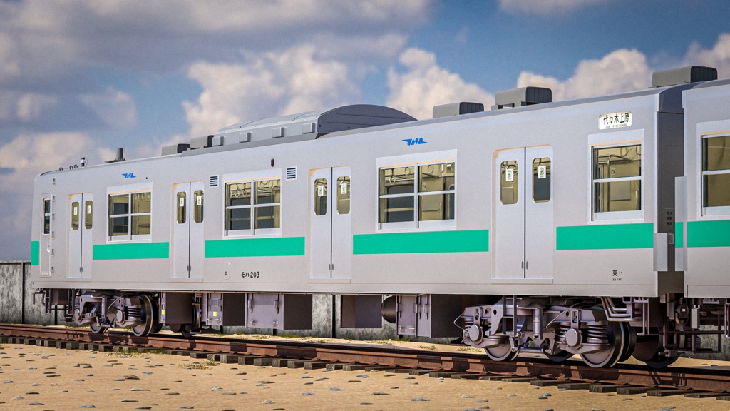 日本の電車 常磐線 JNR JR 203号車 / Rigged Japanese Train Joban Line JNR JR 203