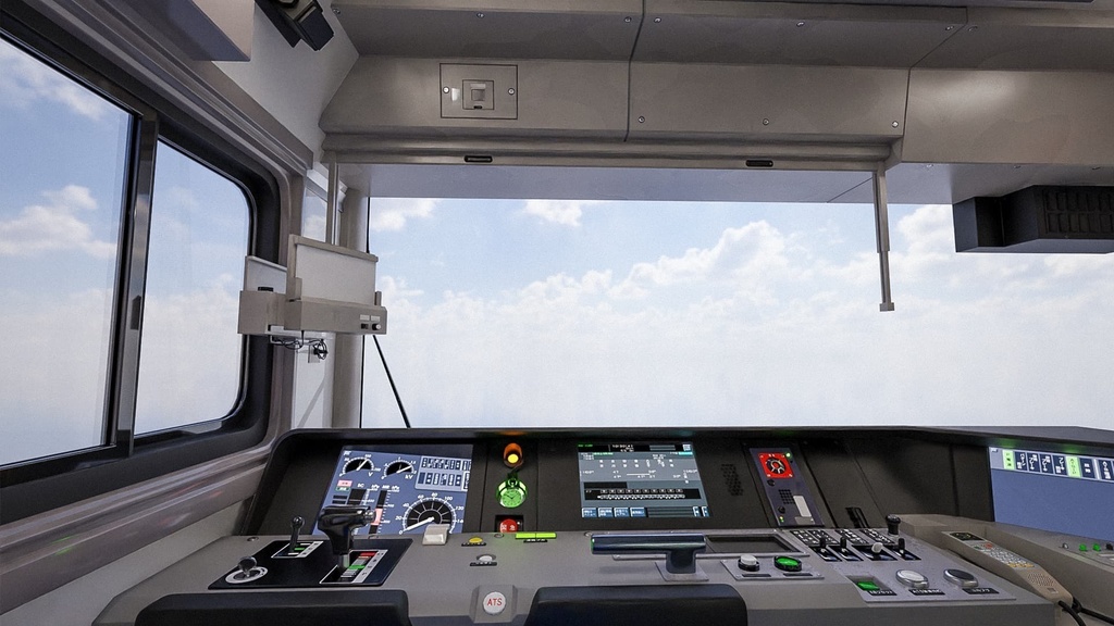 操作可能な列車 日本 山手線 E235系 3Dモデル / Rigged Train Japanese Yamanote E235 Series