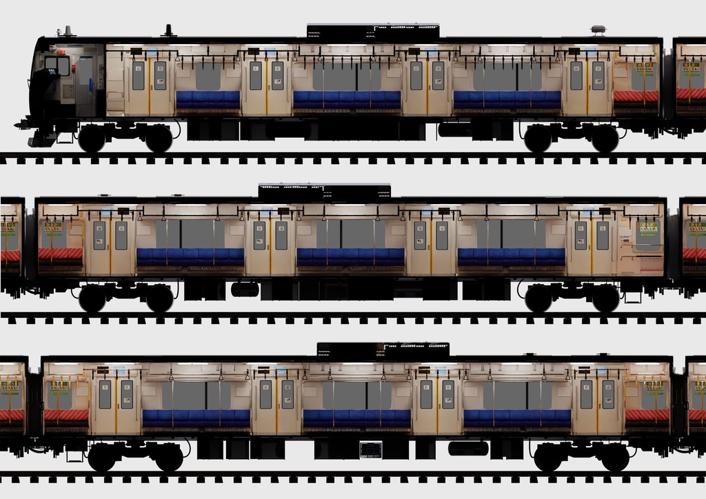 リグドトレイン日本京浜東北線E233系 / Rigged Train Japan Keihin-Tohoku E233 Series