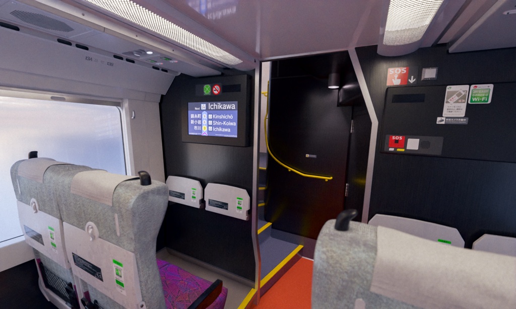 Japanese Train 3D Model E235-1000 Series - Yokosuka / Sōbu Line | Rigged | Includes Green Car | 本の電車 3Dモデル E235-1000系 - 横須賀・総武線 | リグ付け済み | グリーン車含む