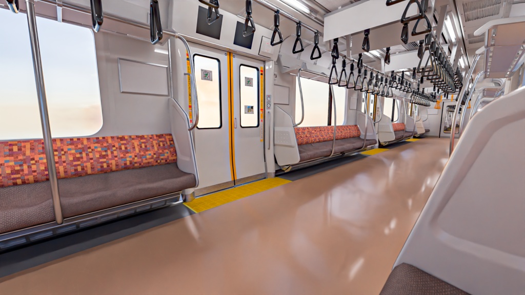 Japanese Train 3D Model E233-0 Series - Chūō Line | Rigged | Includes Green Car | 日本の電車 3Dモデル E233系0番台 - 中央線 | リグ付け済み | グリーン車含む