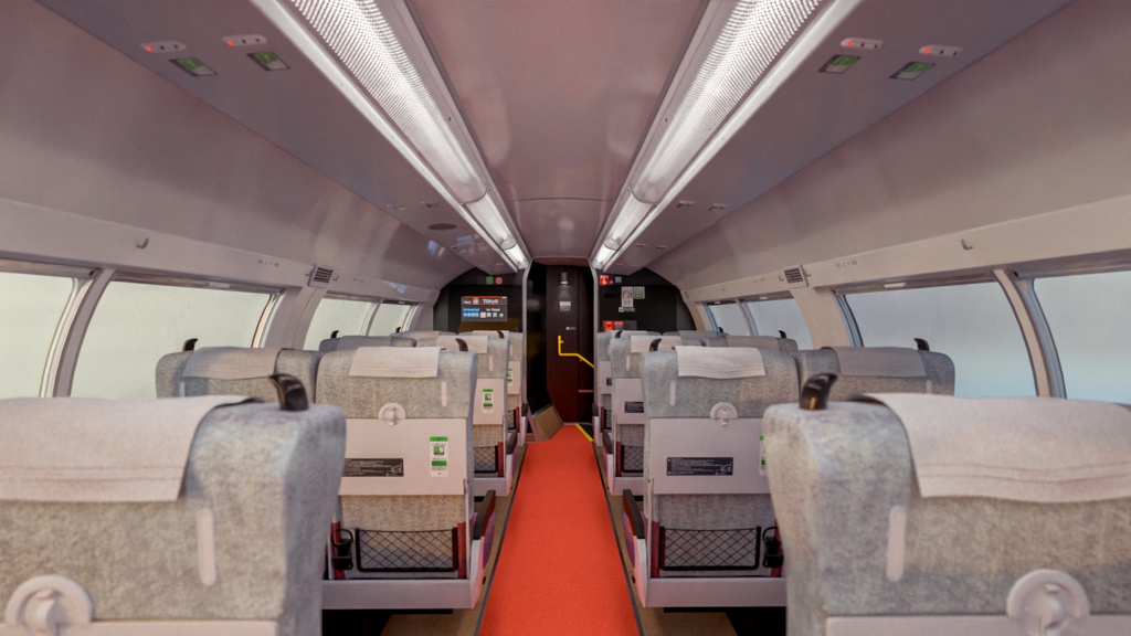 Japanese Train 3D Model E233-0 Series - Chūō Line | Rigged | Includes Green Car | 日本の電車 3Dモデル E233系0番台 - 中央線 | リグ付け済み | グリーン車含む