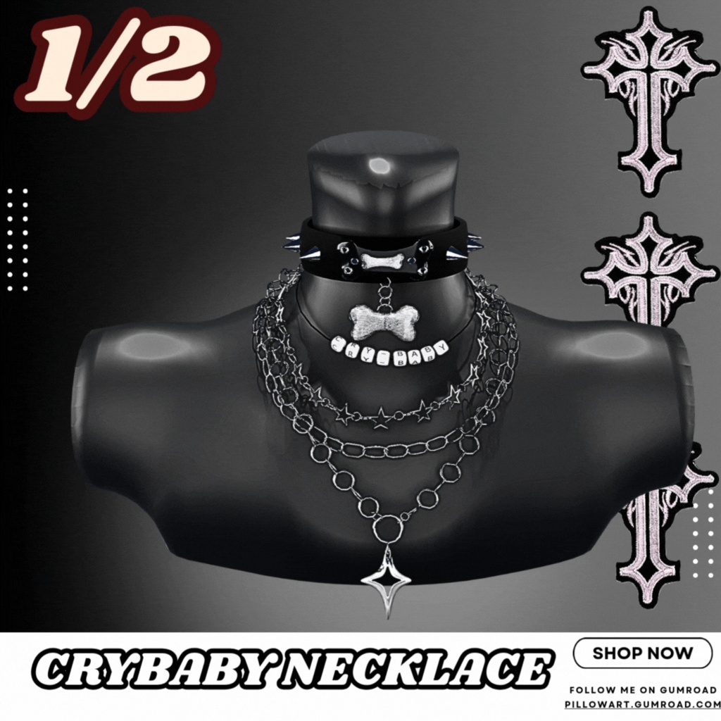 CryBaby Necklace 2 in 1 [ クライベイビー ネックレス ]