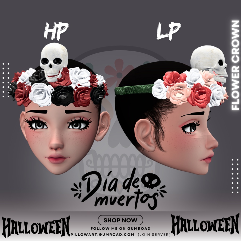 Flower Crown [ 花の冠 ]  - [HALLOWEEN] [FREE]