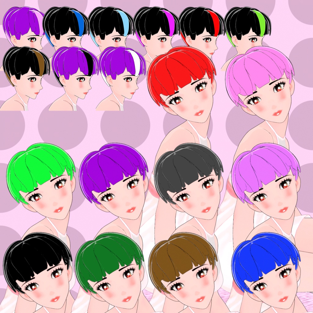 PD Mushroom Cut Hair for Genesis 9