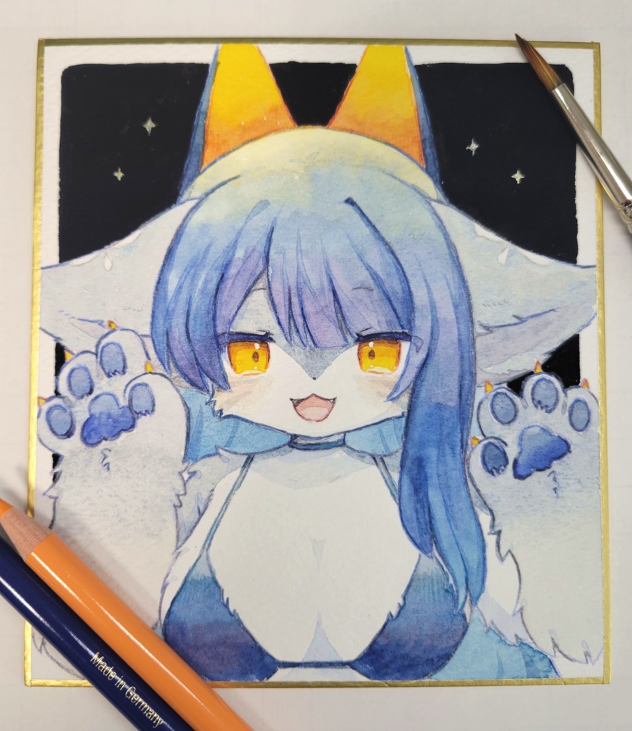 ツノきらきらノイ色紙