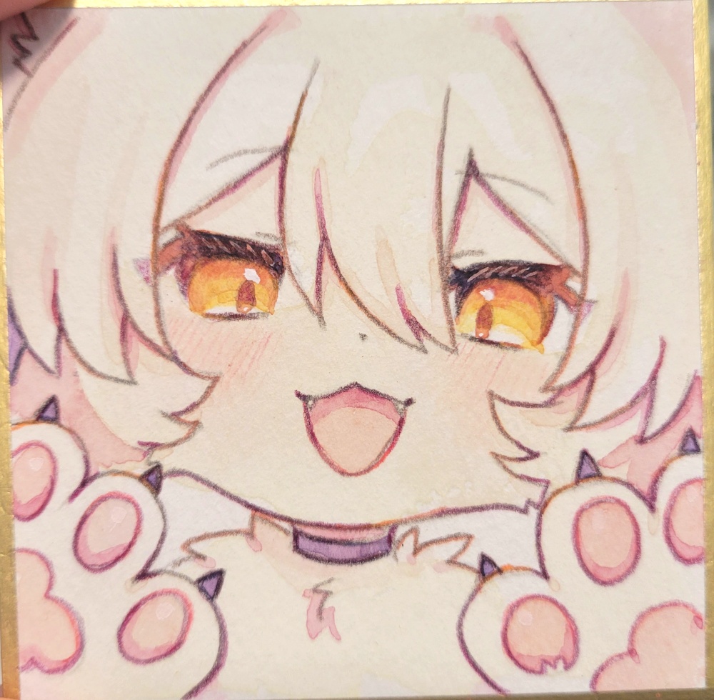 どあっぷルナちゃん│透明水彩