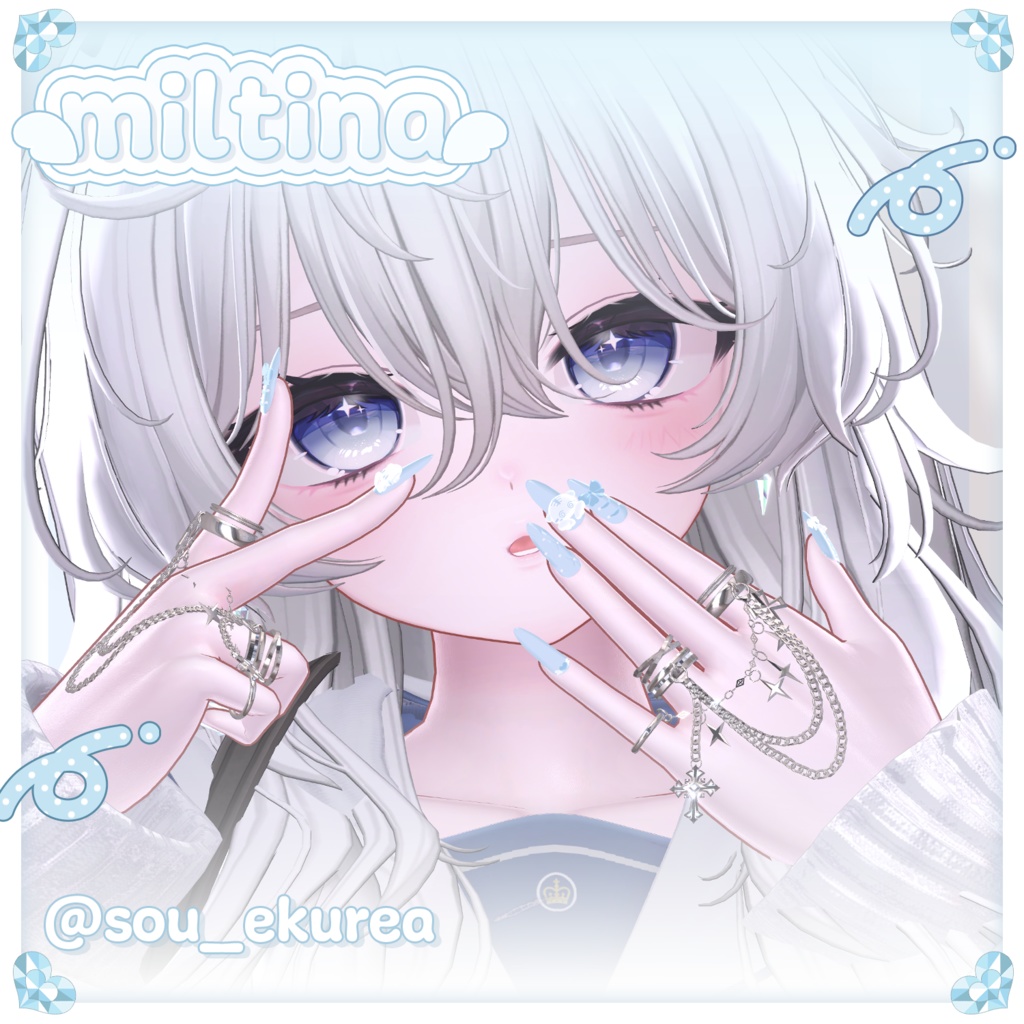 🎀 SALE 🎀 WhiteTigerNail ໒꒱