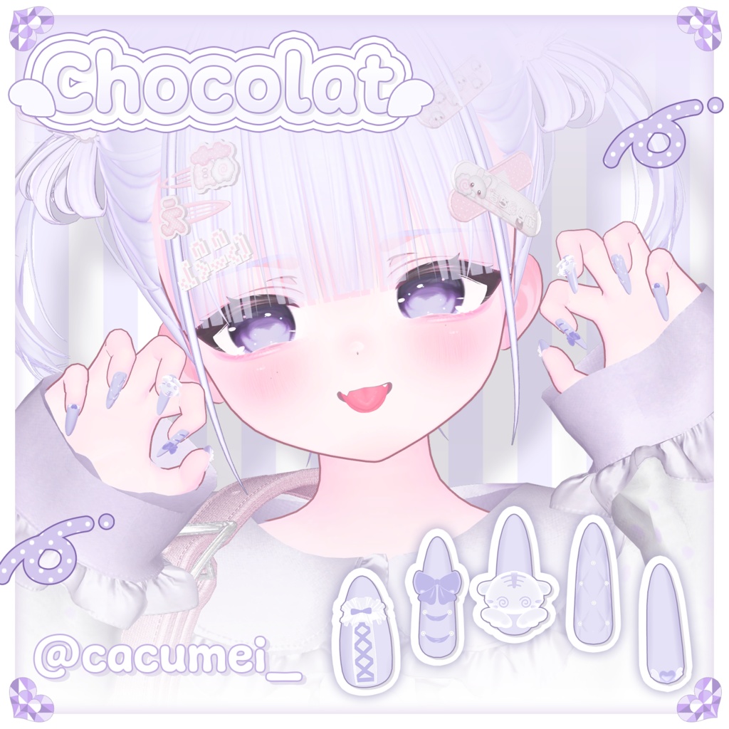 🎀 SALE 🎀 WhiteTigerNail ໒꒱