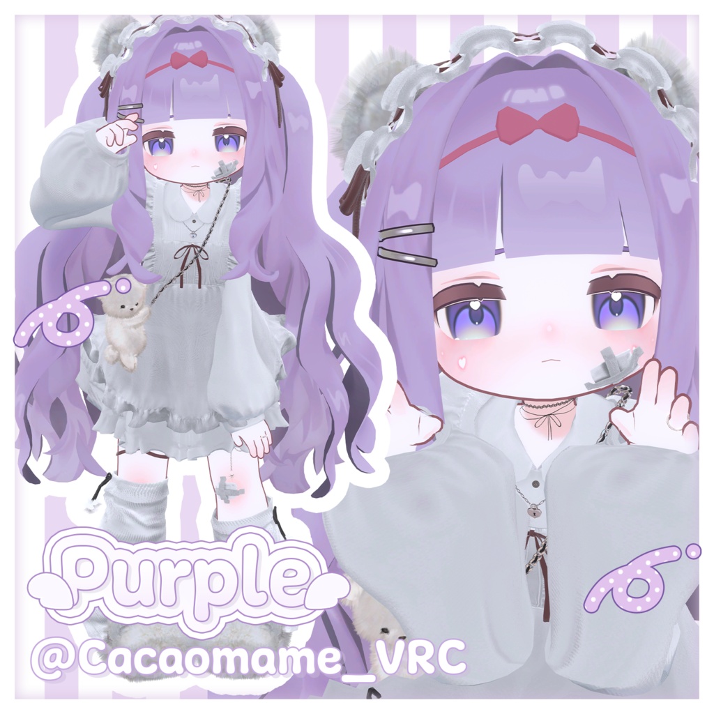 セール中🍬キプのデフォ髪をハーフツインにするprefab