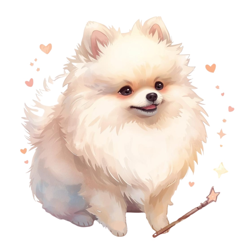 【ファンタジーわんちゃん】水彩 ファンタジー風クリップアート 10点セット PNG背景透過