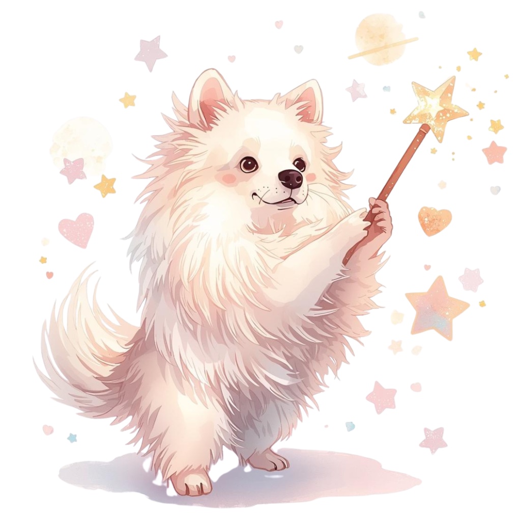 【ファンタジーわんちゃん】水彩 ファンタジー風クリップアート 10点セット PNG背景透過