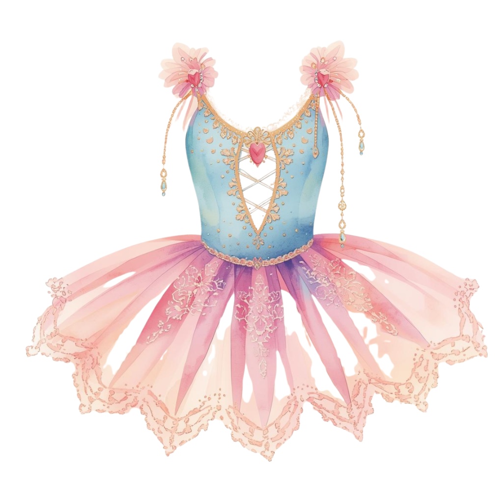 【ファンタジーバレリーナ】水彩 ファンタジー風クリップアート 10点セット PNG背景透過