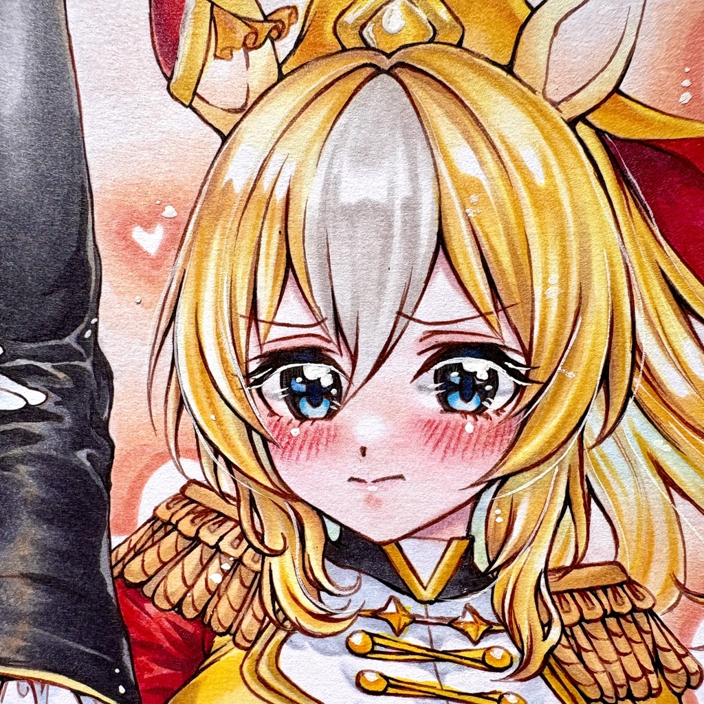 手描きイラスト　ウマ娘　デュランダル　同人　原画　A5サイズ