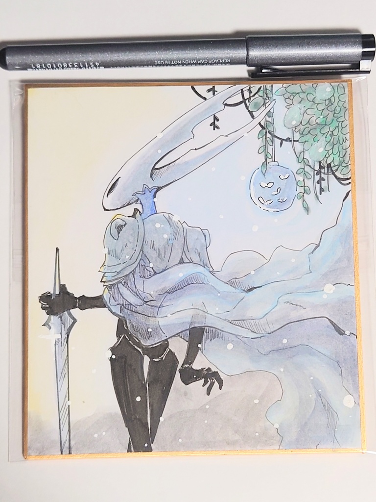 手描き色紙