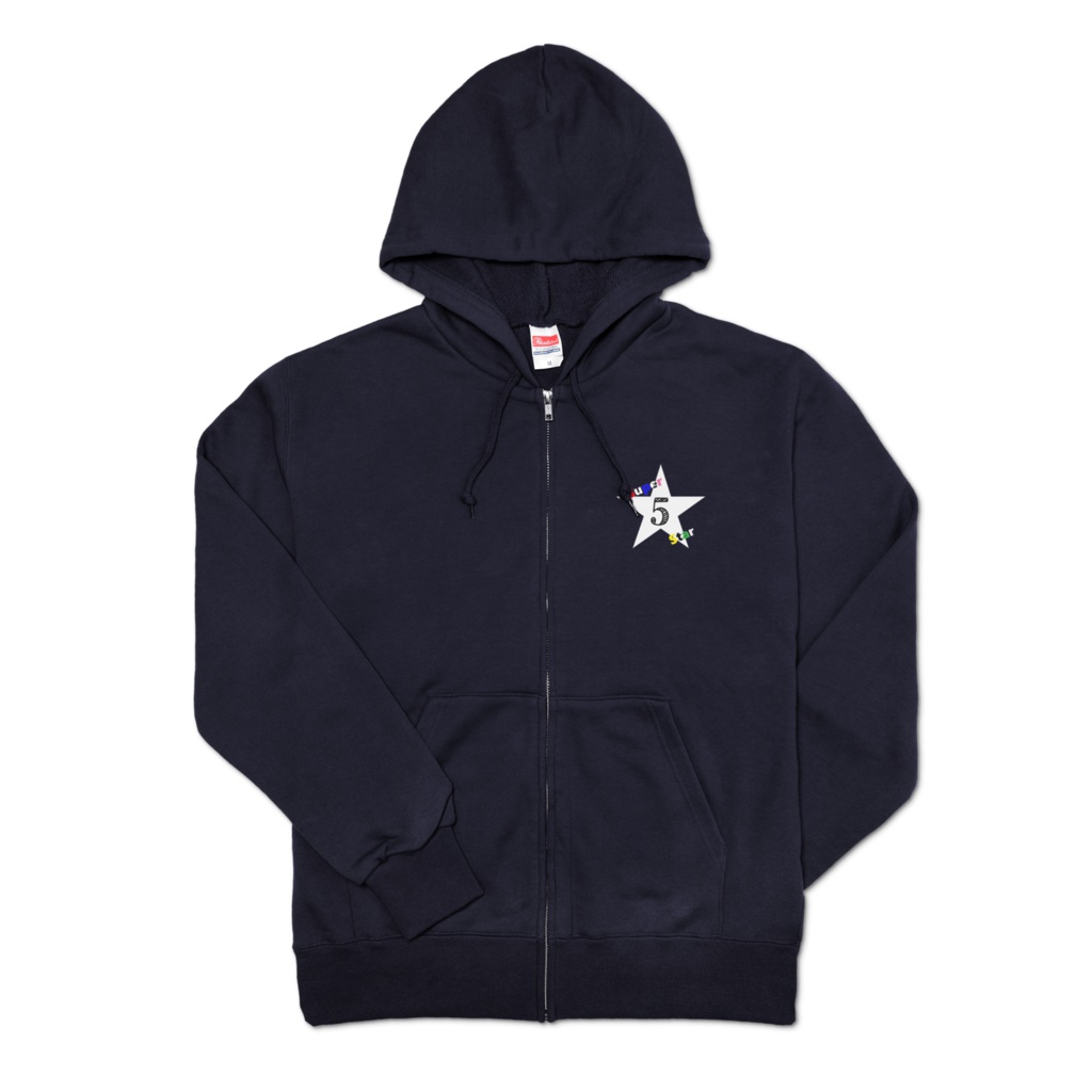 スター&ファイブ パーカー【5色】