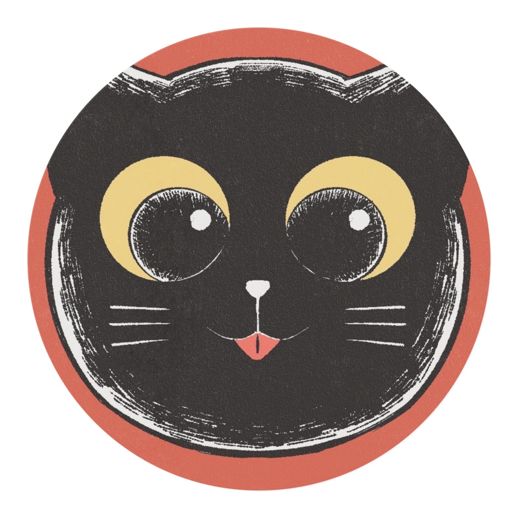 黒猫マスキングテープ 赤