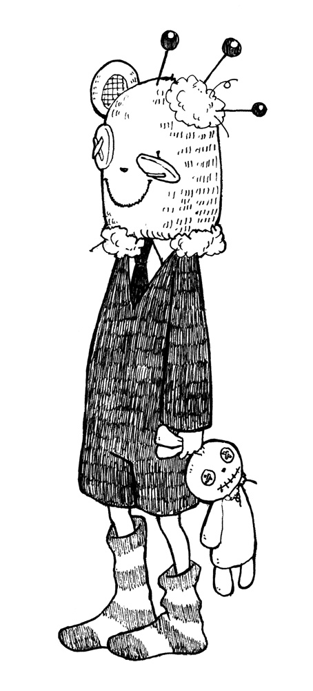 不潔で不気味な子どもアクキー