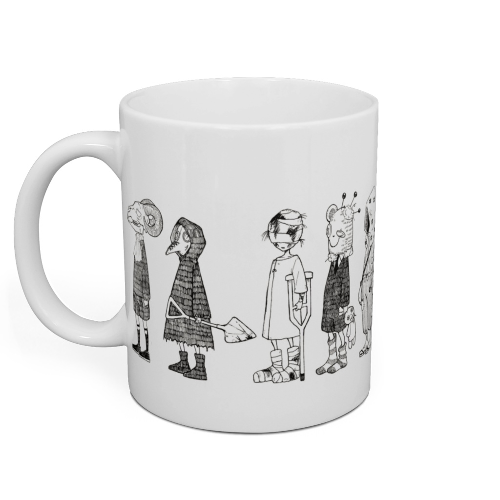 不気味な子どもマグカップ