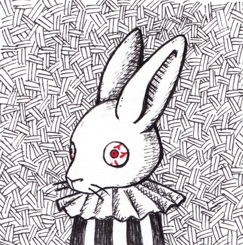 ミニ原画 ねずみとうさぎ