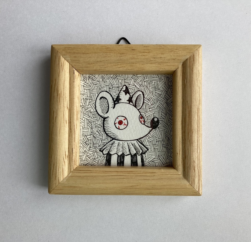 ミニ原画 ねずみとうさぎ