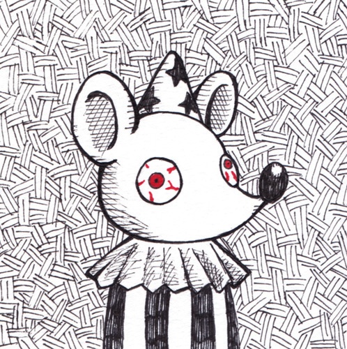 ミニ原画 ねずみとうさぎ