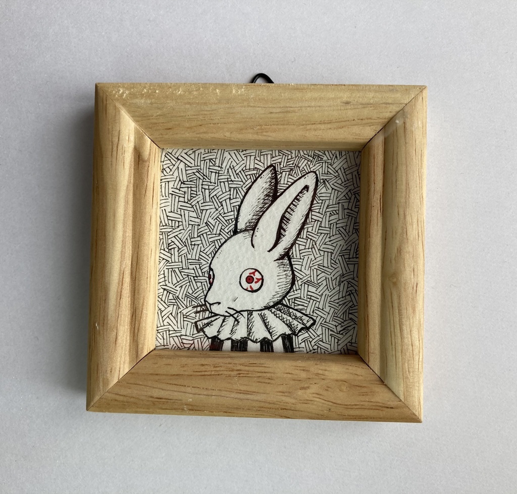ミニ原画 ねずみとうさぎ