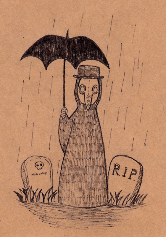 ミニ原画 ペストマスクシリーズ