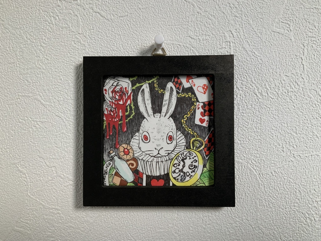 白うさぎ【正方形原画】