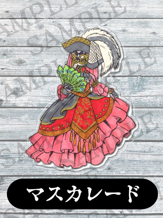 ペストマスクアクリルキーホルダー