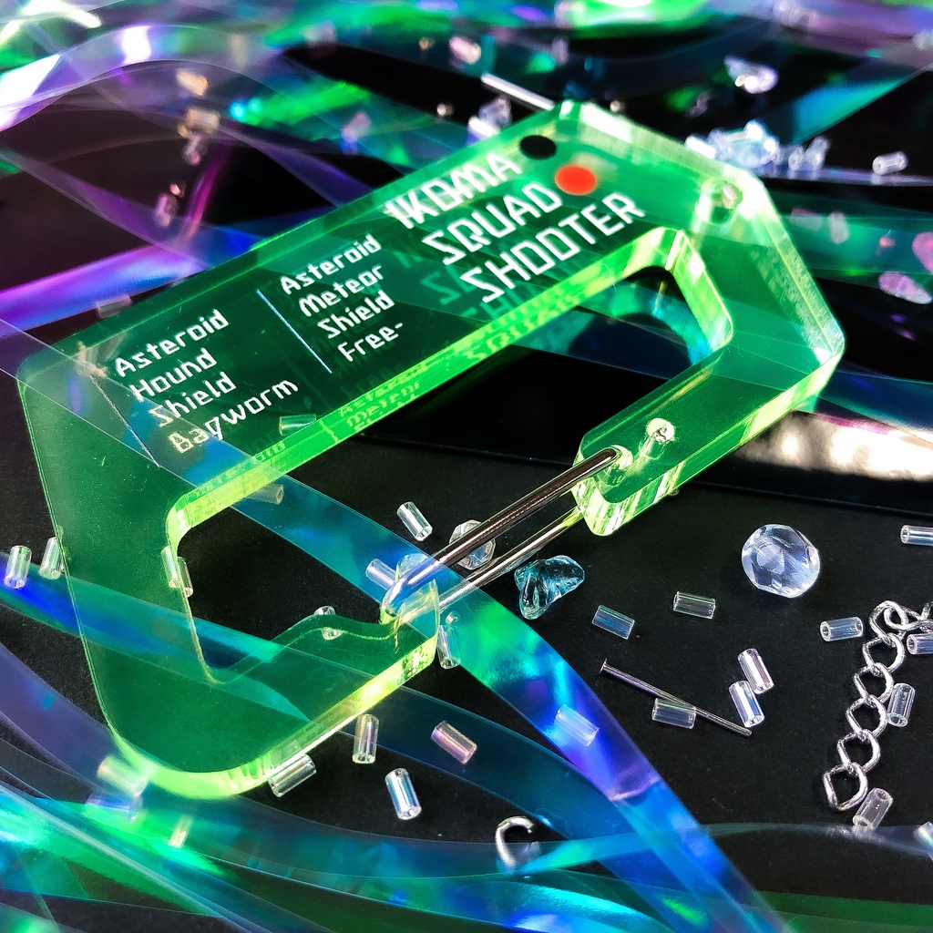 IKOMA SQUAD SHOOTERアクリルカラビナ