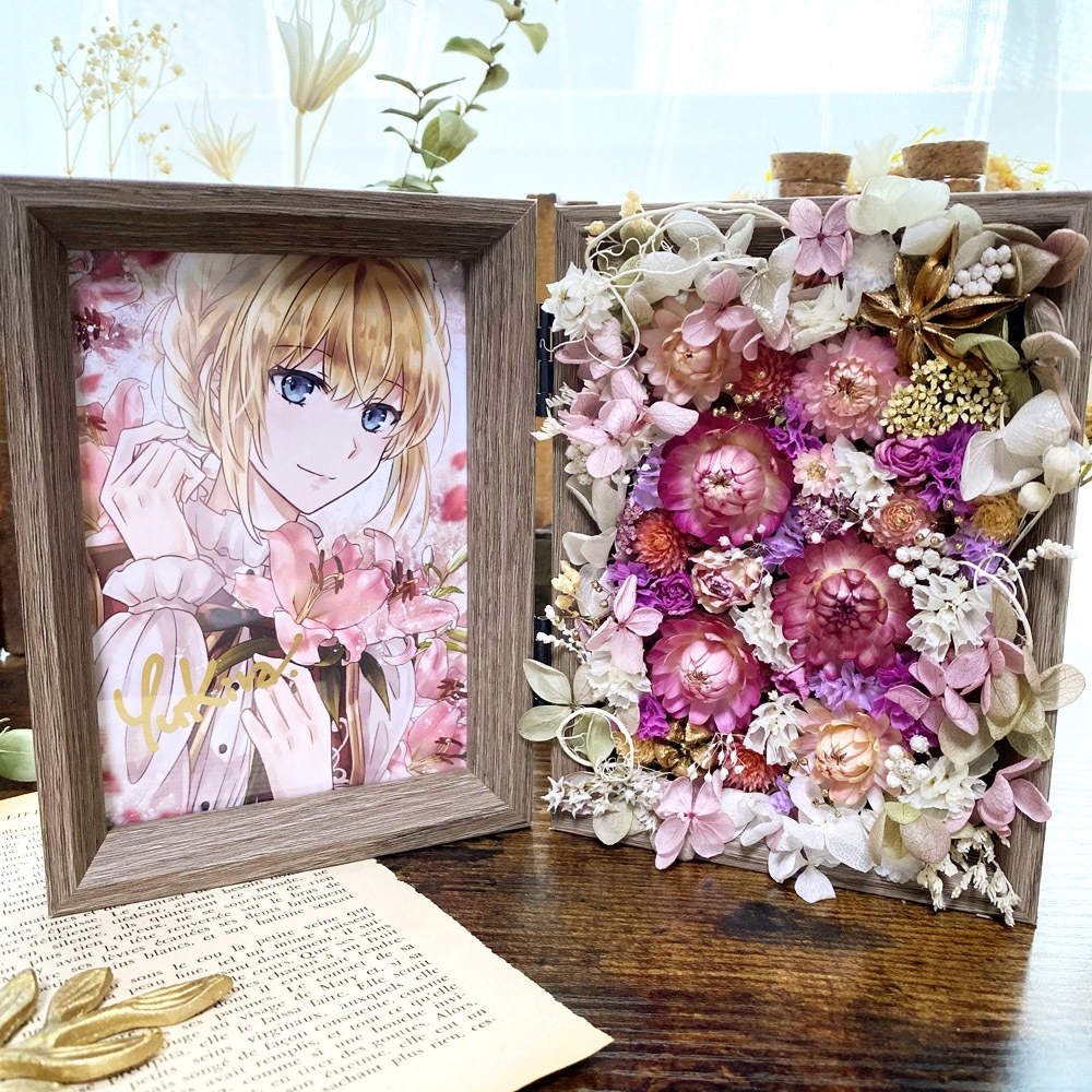 【D】クレナ:フラワー額装 複製原画