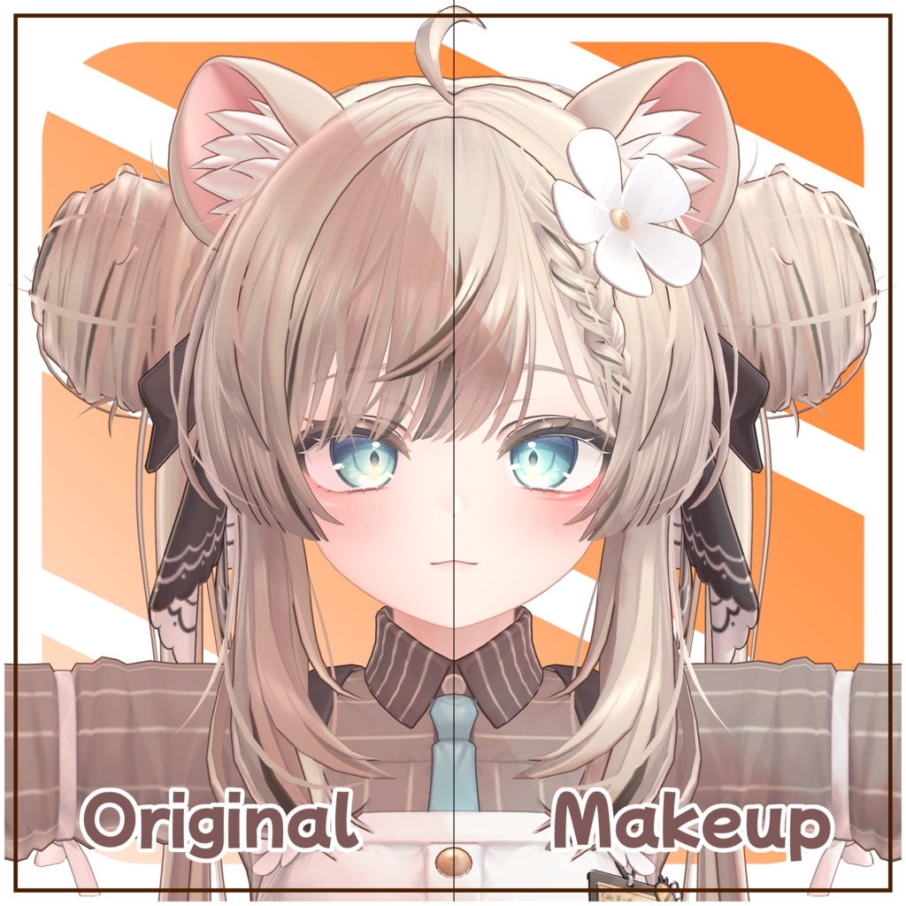 【マヌカ / Manuka】Natural Makeup Texture 【.psd / .png】