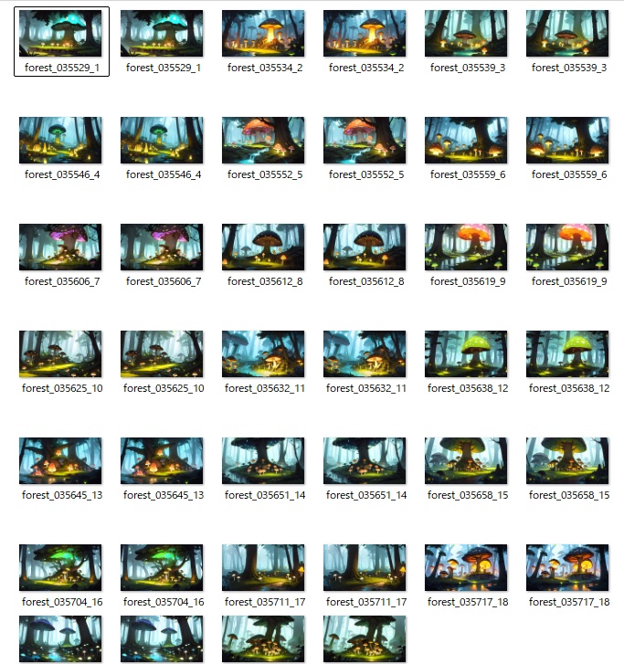 【無料あり】【差分あり】ファンタジーの森・秘境 背景素材セット 20枚【TRPG/Vtuber/背景/AI】