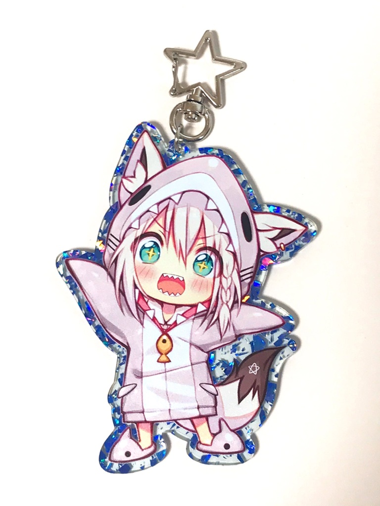 【非公式】白鮫フブキちゃん アクリルキーホルダー (75mm×100mm)