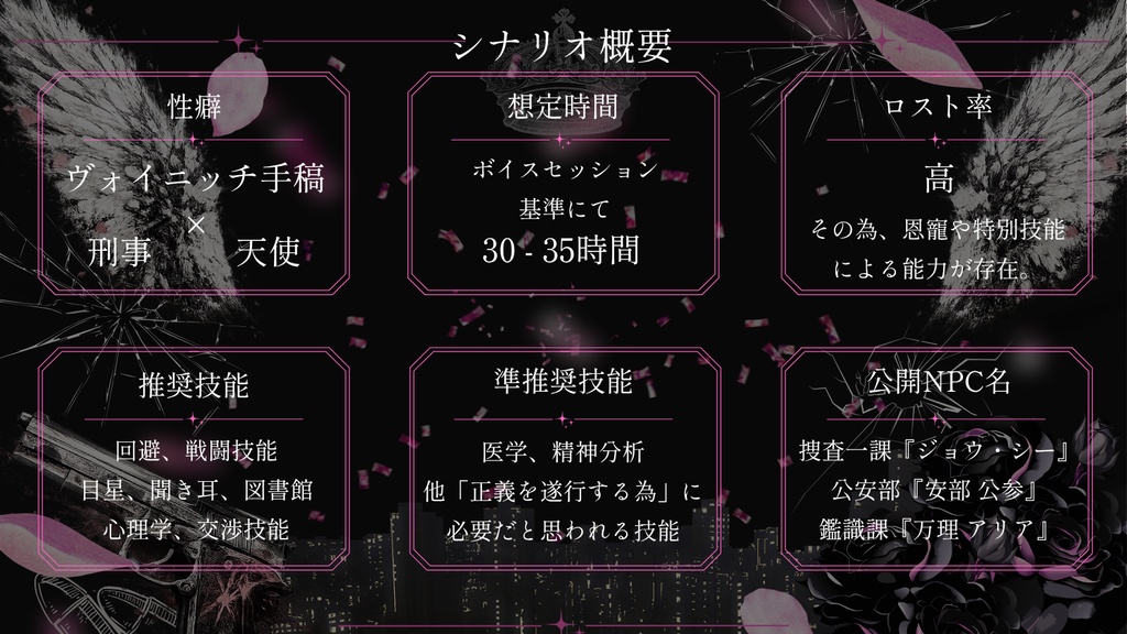 CoC6th『天使はあくまで天使であり、人間ではない。』 【SPLL:E188789】
