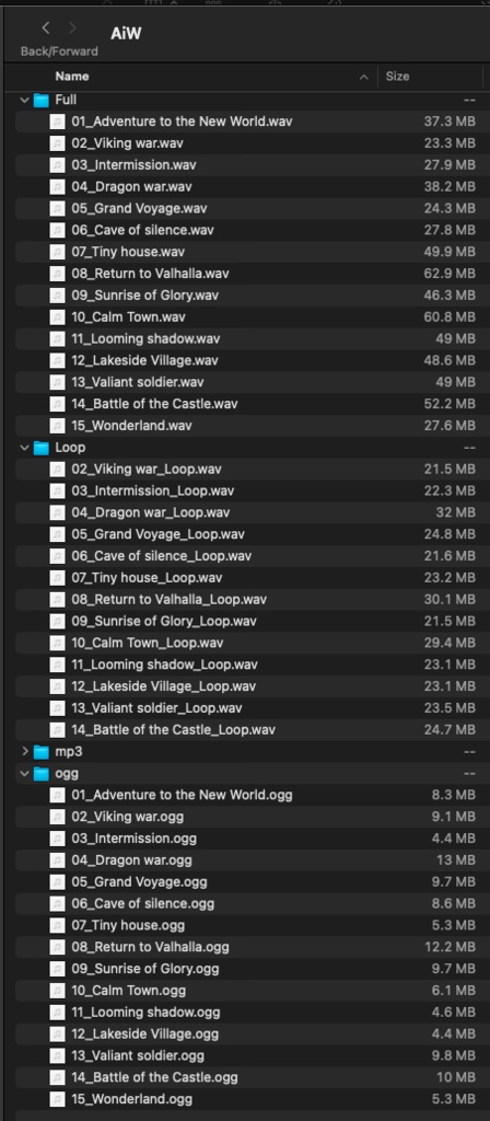 Adventures in Wonderland〜ファンタジーRPG用BGM素材集〜
