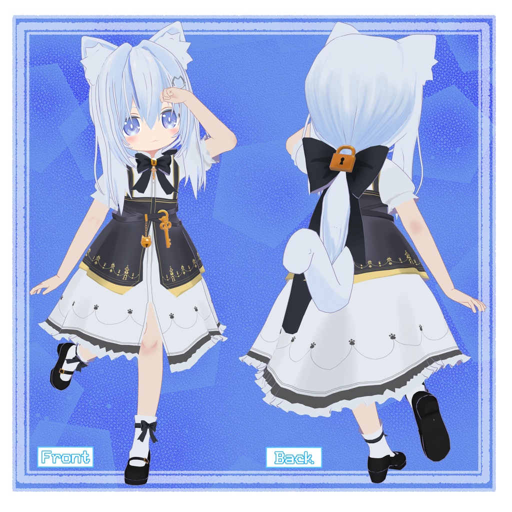 オリジナル3Dモデル「きぃ」 - 𝕎𝕙𝕚𝕥𝕖𝕄𝕒𝕘𝕟𝕖𝕥⟡.· - 2/4