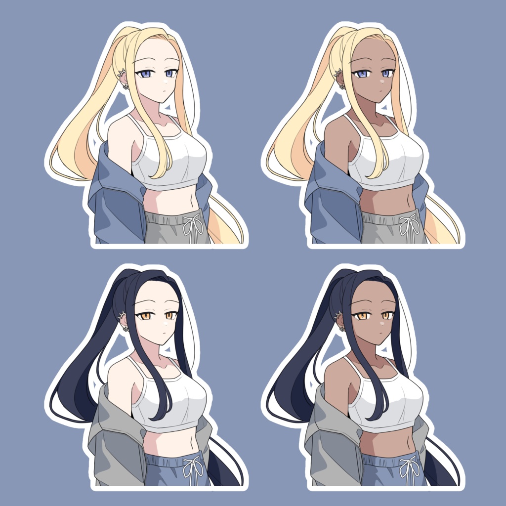 【無料版有】立ち絵素材19_スポーツ少女