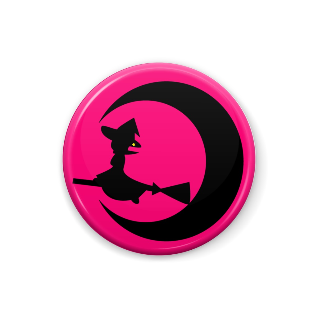 Witch Girl 缶バッジ☆ピンク